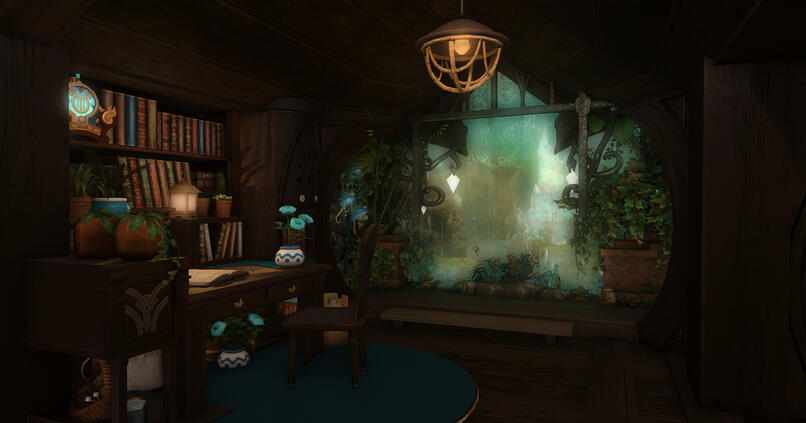 Cottage on a rainy day