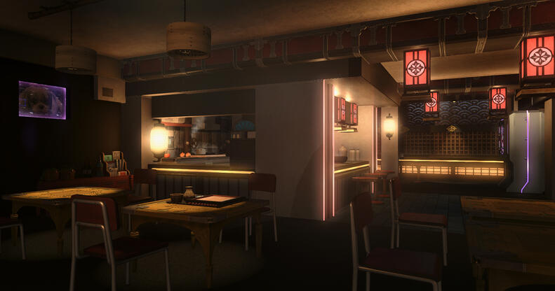 Sushi Shop Cyberpunk